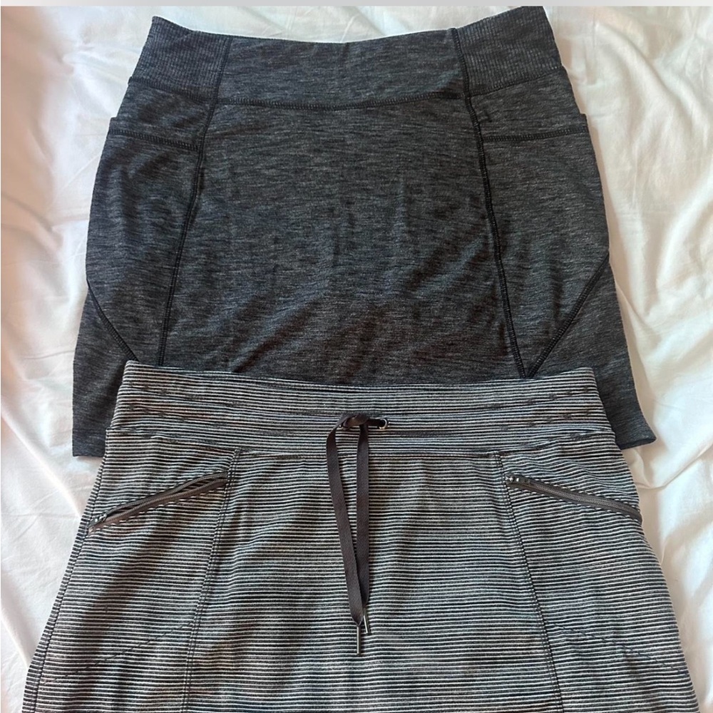Athleta Gray & Black Athletic Skort Duo